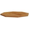 vidaXL Tischplatte 70x70x2,5 cm Achteckig Massivholz Teak