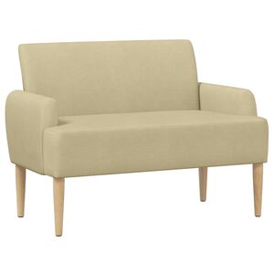 vidaXL Zweisitzer mit Knopfheftung Hellgr&uuml;n-Grau 116 x 67 x 81 cm