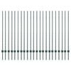vidaXL Zaunpfosten 22 pcs Grün 180 cm Stahl