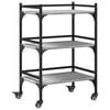 vidaXL K&uuml;chenwagen Grau Sonoma 50x35x75,5 cm Holzwerkstoff
