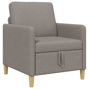 vidaXL Sofa mit Stauraum Taupe 72 x 78 x 87 cm Polyester