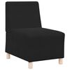 vidaXL Modulares Armfreies Sofa 3 pcs Schwarz 55 x 74 x 82 cm Samt