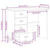 vidaXL Schreibtisch ASKIM Wei&szlig; 95 x 40 x 75 cm Massives Kiefernholz