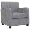 vidaXL Sessel Hellgrau Chenille