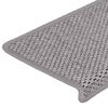 vidaXL Stufenmatten Selbstklebend Sisal-Optik 30Stk. 65x21x4cm Silbern