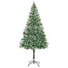 vidaXL K&uuml;nstlicher Weihnachtsbaum Gr&uuml;n 180 cm PVC und Stahl