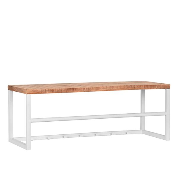 LABEL51 Garderobe Swing 80x30x30 cm Holz/Wei&szlig;