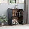 vidaXL Sideboard Hochglanz-Schwarz 60x30x75 cm Holzwerkstoff
