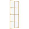 vidaXL Innent&uuml;r Schlank Golden 83x201,5 cm Hartglas und Aluminium
