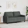 vidaXL 2-Sitzer-Sofa Dunkelgrau 140 cm Stoff