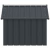 vidaXL Hundeh&uuml;tte Anthrazit 116,5x103x81,5 cm Verzinkter Stahl
