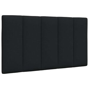vidaXL Kopfteil-Kissen "Hanko" Schwarz 80 cm Stoff