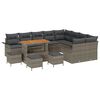 vidaXL Garten-Sofa-Set 13 stk. 12-Sitzanzahl Grau
