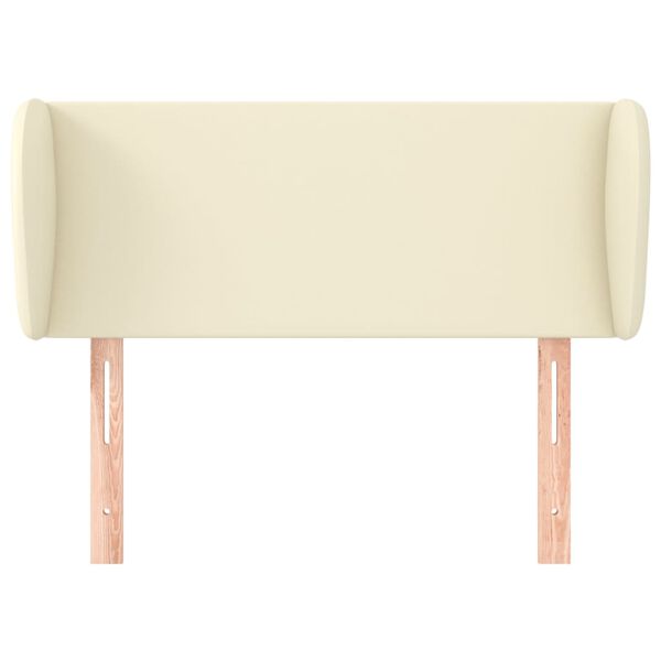 vidaXL Kopfteil mit Ohren Creme 83x23x78/88 cm Kunstleder
