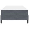 vidaXL Boxspringbett mit Matratze Dunkelgrau 90 x 210 cm Stoff