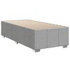 vidaXL Boxspringbett mit Matratze Hellgrau 80x200 cm Stoff