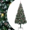 vidaXL K&uuml;nstlicher Weihnachtsbaum Gr&uuml;n 210 cm