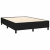 vidaXL Boxspringbett mit Matratze & LED Schwarz 140x200 cm Stoff