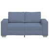 vidaXL Zweisitzer-Sofa Blau 120 cm Cordstoff