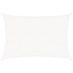 vidaXL Sonnensegel 160 g/m&sup2; Wei&szlig; 3,5x4,5 m HDPE