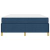 vidaXL Bettrahmen mit Matratze Blau 160 x 200 cm Stoff