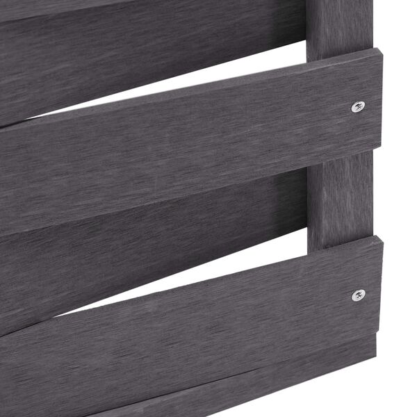 vidaXL Zaunelement WPC 170x180 cm Grau