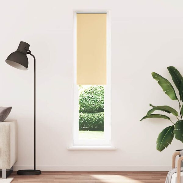 vidaXL Verdunkelungsrollo Beige 55x210cm Stoffbreite 50,7 cm Polyester