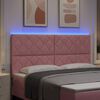 vidaXL LED Kopfteil Rosa 180 cm Kunstleder