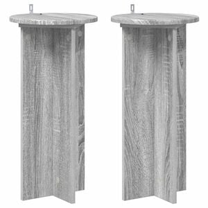 vidaXL Pflanzenst&auml;nder 2 pcs Graues Sonoma 29,5 x 29,5 x 60 cm