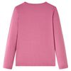 Kinder-Langarmshirt Himbeerrosa 92