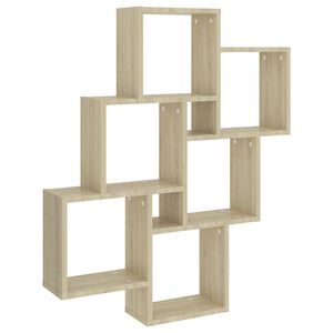 vidaXL W&uuml;rfelregal Sonoma-Eiche 78x15x93 cm Holzwerkstoff