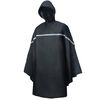 Willex Regenponcho mit Kapuze Einheitsgr&ouml;&szlig;e Schwarz