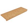 vidaXL Stufenmatten Selbstklebend Sisal-Optik 30 Stk. 65x21x4cm Sisal