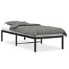 vidaXL Bettgestell Metall Schwarz 80x200 cm