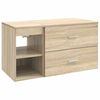 vidaXL Badezimmerm&ouml;bel-Set 2 Stk. Sonoma-Eiche Holzwerkstoff