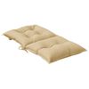 vidaXL Niedriglehner-Auflagen 2 Stk. Melange Beige 100x50x7 cm Stoff