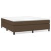 vidaXL Boxspringbettgestell Dunkelbraun 180x200 cm Stoff