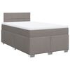 vidaXL Boxspringbett mit Matratze Taupe 120x200 cm Stoff