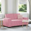 vidaXL 2-Sitzer-Sofa Rosa 120 cm Samt