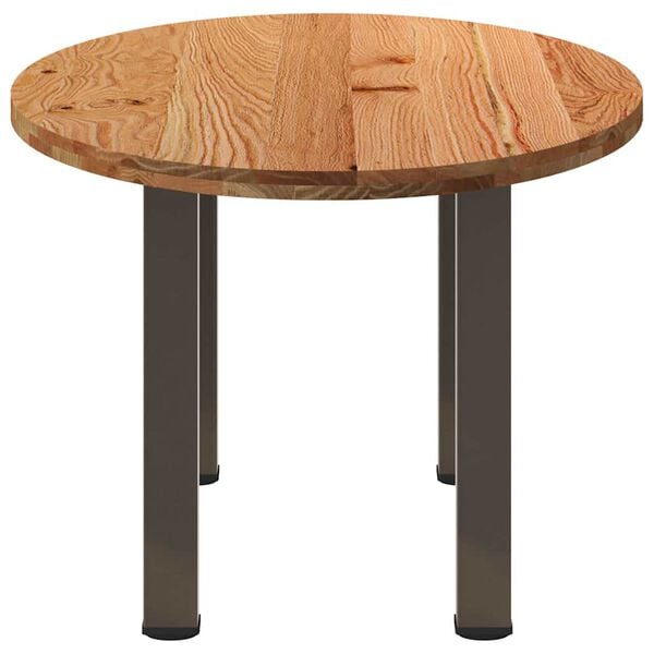 vidaXL Esstisch Hellbraun 200x100x74 cm Massivholz Eiche Oval