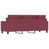 vidaXL 3-Sitzer-Sofa Weinrot 180 cm Stoff