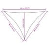 vidaXL Sonnensegel Oxford-Gewebe Dreieckig 4x4x5,8 m Gelb