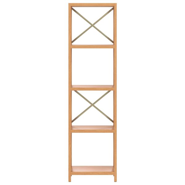 vidaXL Regal mit 5 B&ouml;den 40x30x146 cm Massivholz Eiche
