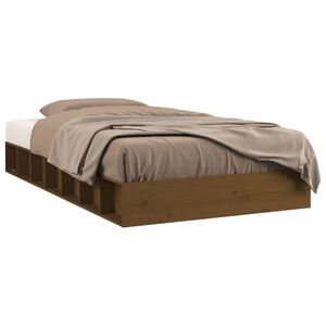 vidaXL Massivholzbett Honigbraun 75x190 cm