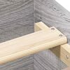 vidaXL Bettgestell Grau Sonoma 75x190 cm Holzwerkstoff