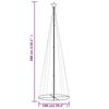 vidaXL LED-Weihnachtsbaum Kegelform Mehrfarbig 310 LEDs 100x300 cm