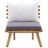 vidaXL 4-tlg. Garten-Lounge-Set mit Auflagen Massivholz Akazie