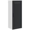 vidaXL Wandschrank PORTO Schwarz 40 x 31 x 100 cm Holzwerkstoff