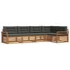 vidaXL Outdoor-Sofagarnitur 5 stk. Natur und Anthrazit