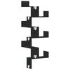 vidaXL Wand-Eckregal Schwarz 45x45x147 cm Holzwerkstoff